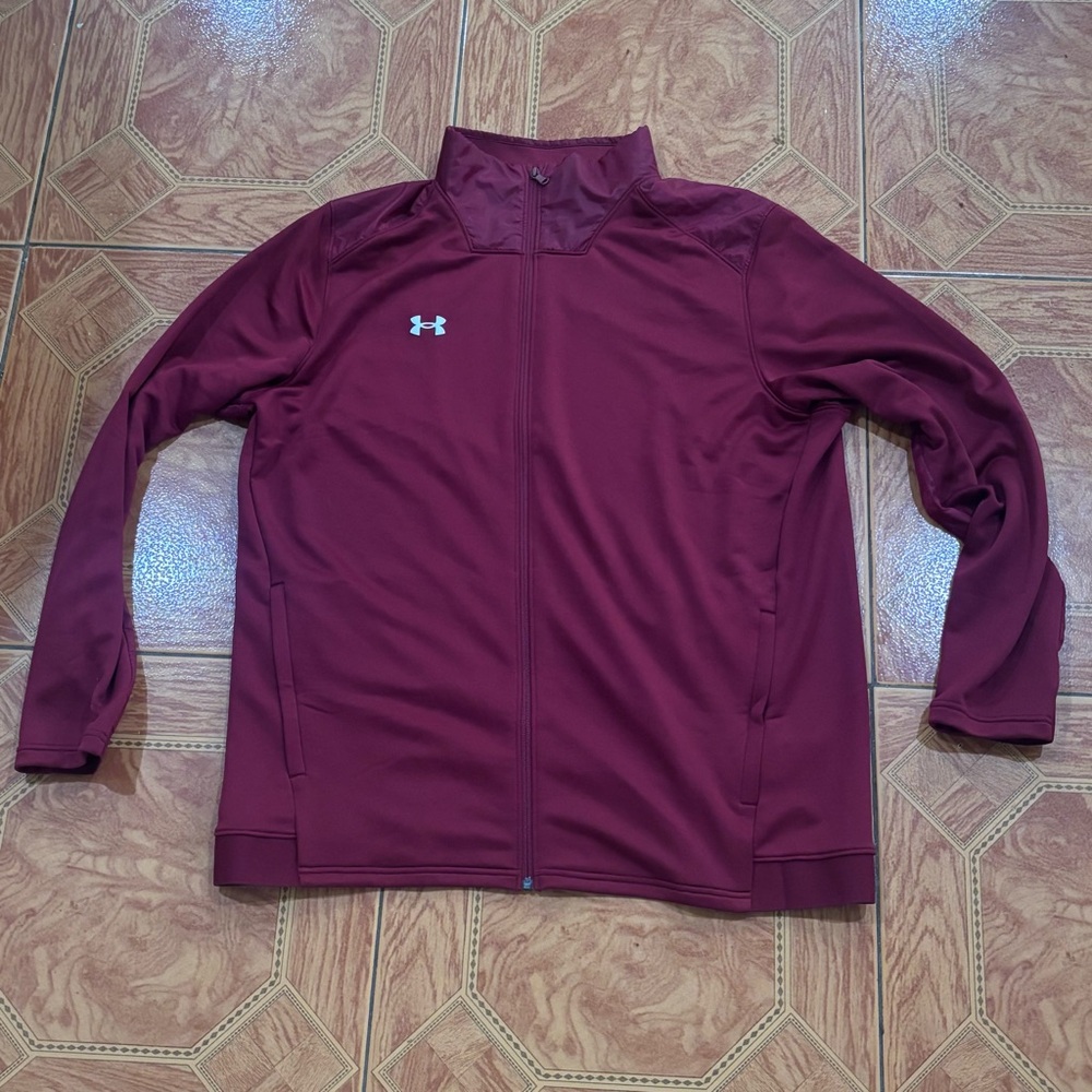 Under Armour Full Zip Track Jacket Men’s Size 2XL Maroon